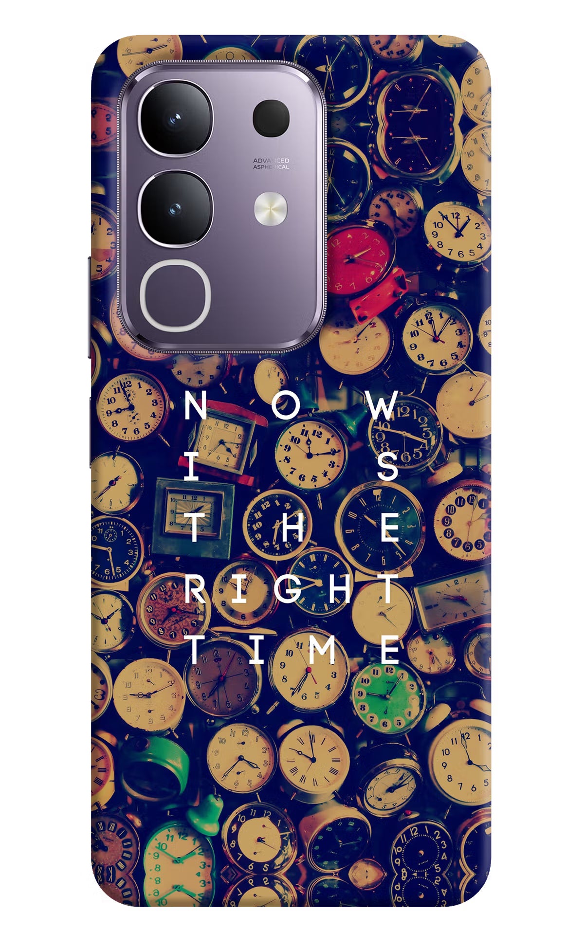 Now is the Right Time Quote Vivo T4x 5G Hard Case Back Cover by Casekaro