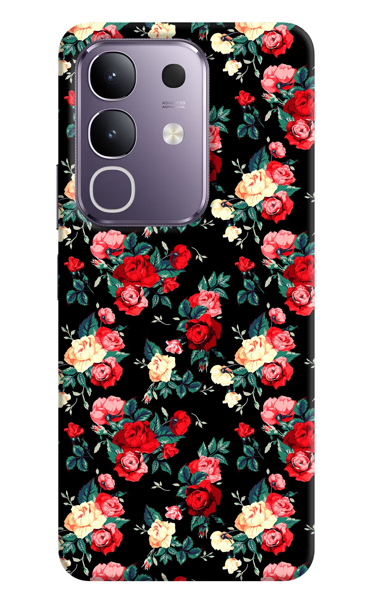 Rose Pattern Vivo T4x 5G Hard Case Back Cover by Casekaro
