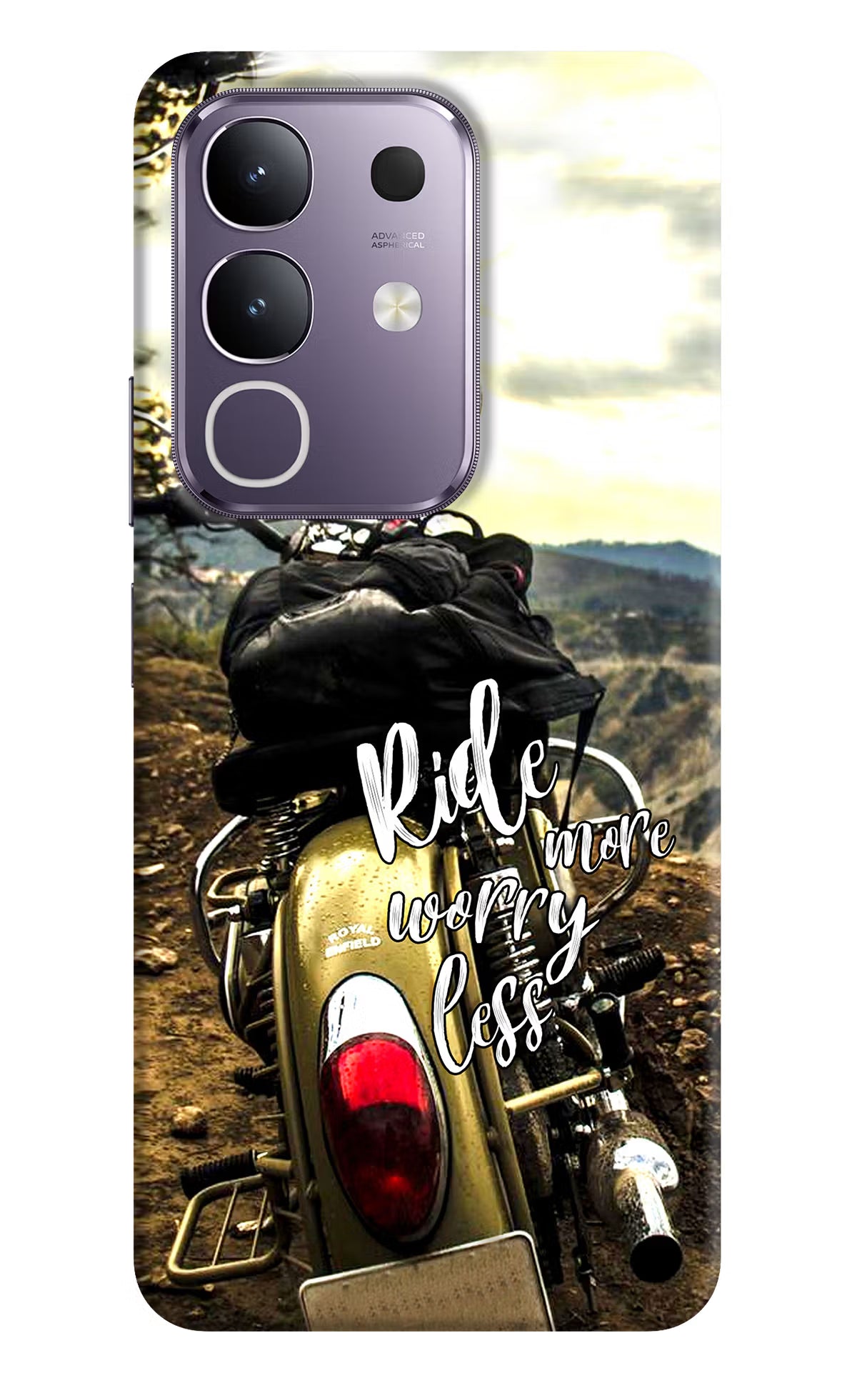 Ride More Worry Less Vivo T4x 5G Hard Case Back Cover by Casekaro