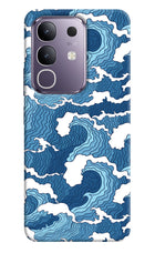 Blue Waves Vivo T4x 5G Hard Case Back Cover by Casekaro
