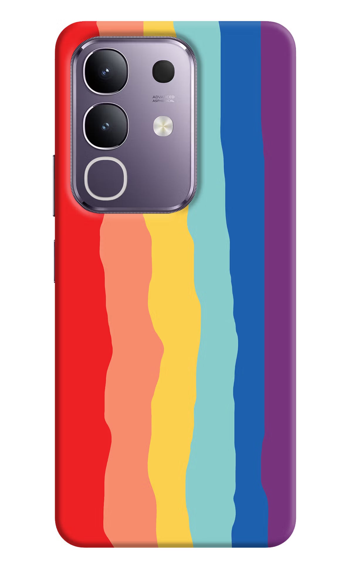 Rainbow Vivo T4x 5G Hard Case Back Cover by Casekaro