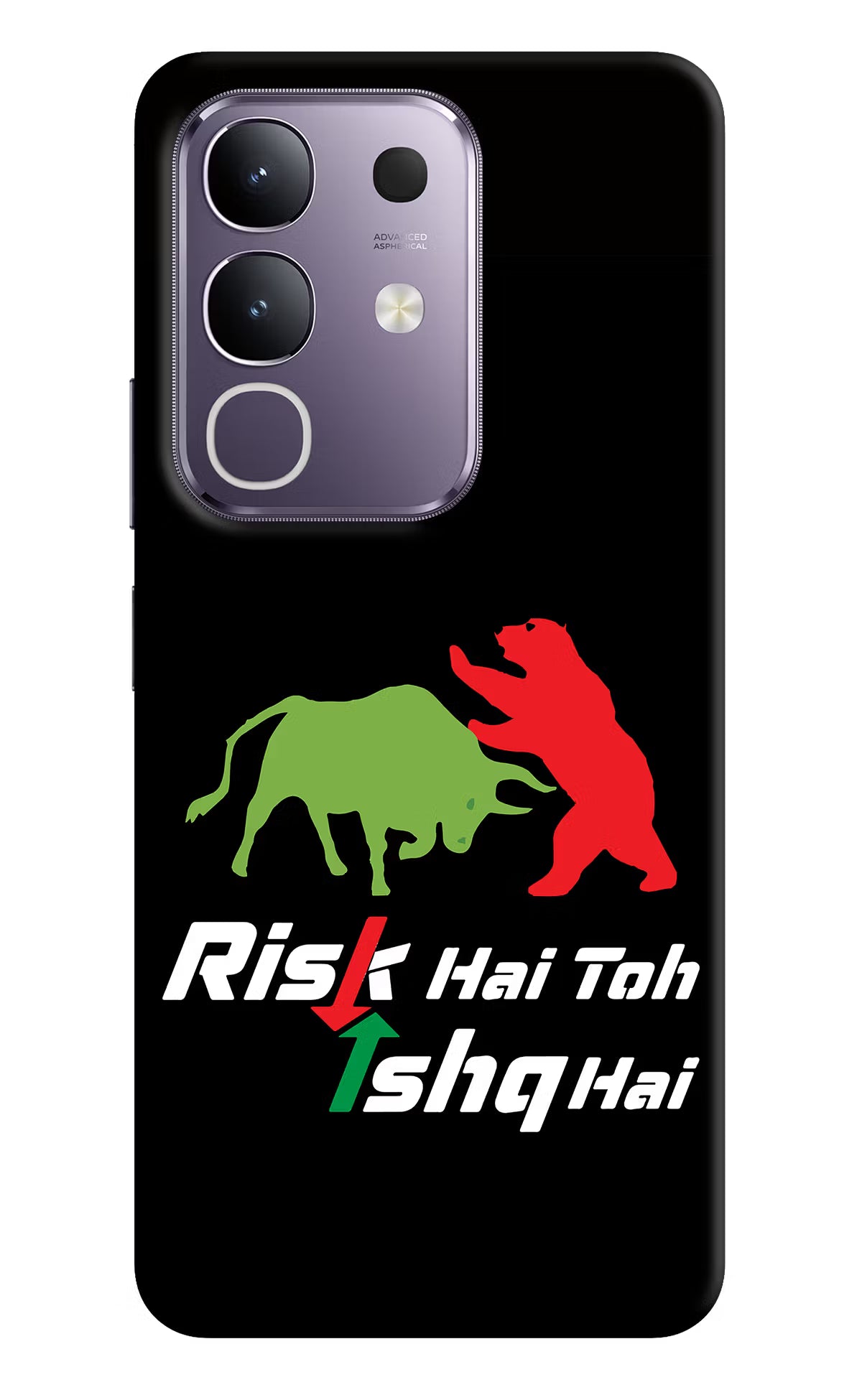 Risk Hai Toh Ishq Hai Vivo T4x 5G Hard Case Back Cover by Casekaro