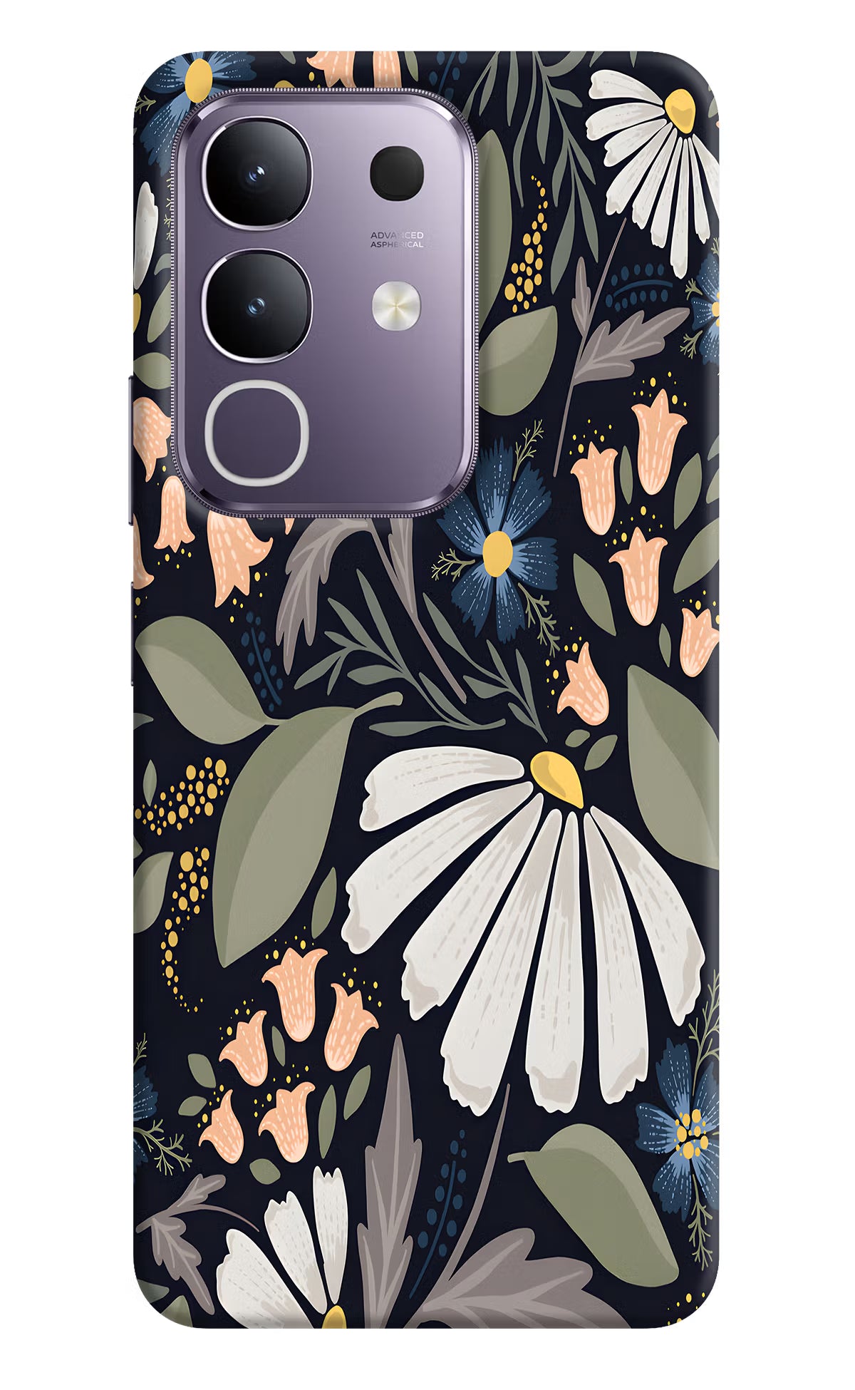 Flowers Art Vivo T4x 5G Hard Case Back Cover by Casekaro