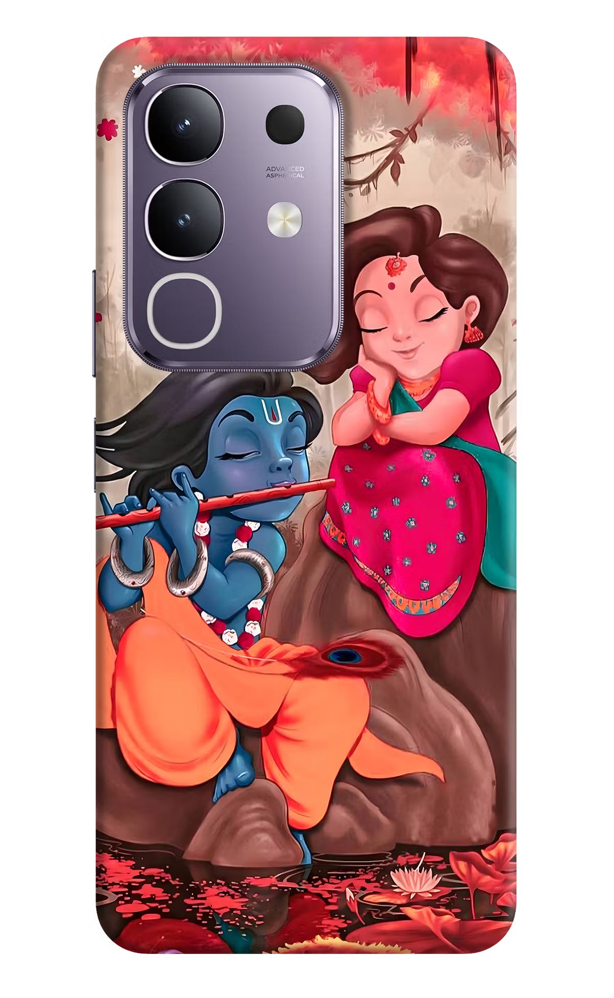 Radhe Krishna Vivo T4x 5G Hard Case Back Cover by Casekaro