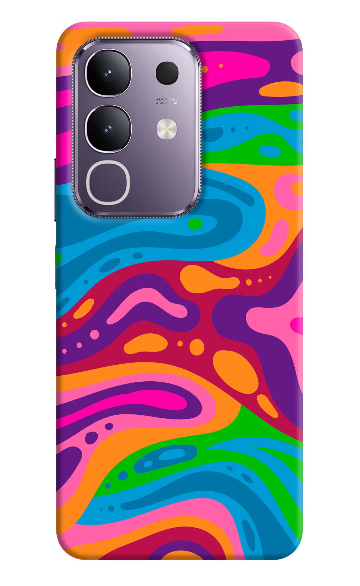Trippy Pattern Vivo T4x 5G Hard Case Back Cover by Casekaro