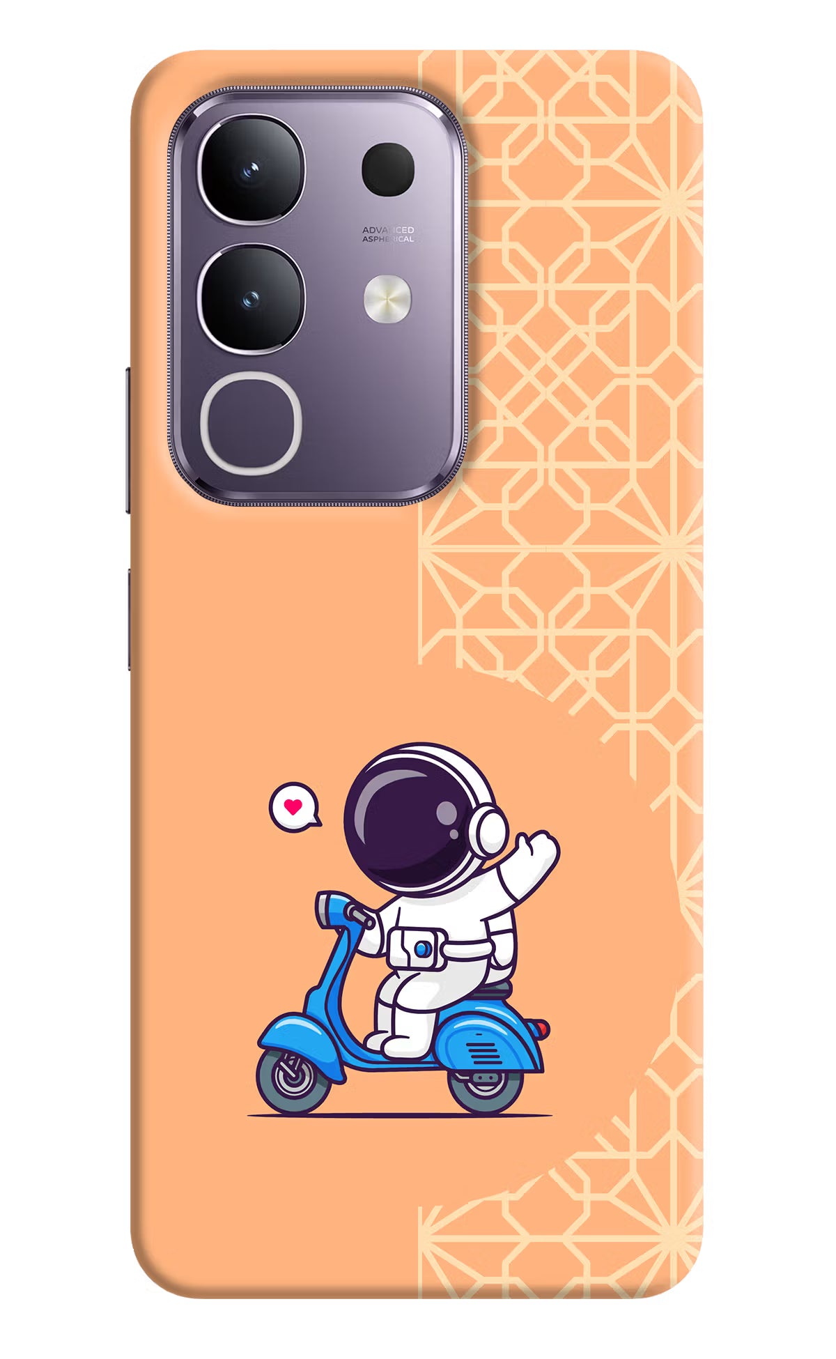Cute Astronaut Riding Vivo T4x 5G Hard Case Back Cover by Casekaro