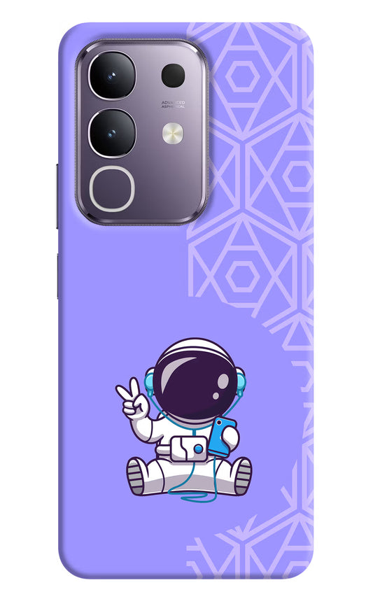 Cute Astronaut Chilling Vivo T4x 5G Hard Case Back Cover by Casekaro