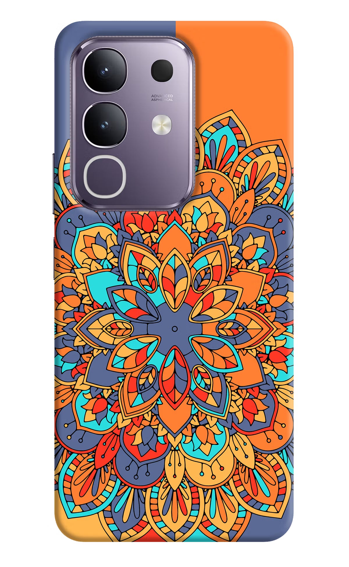 Color Mandala Vivo T4x 5G Hard Case Back Cover by Casekaro