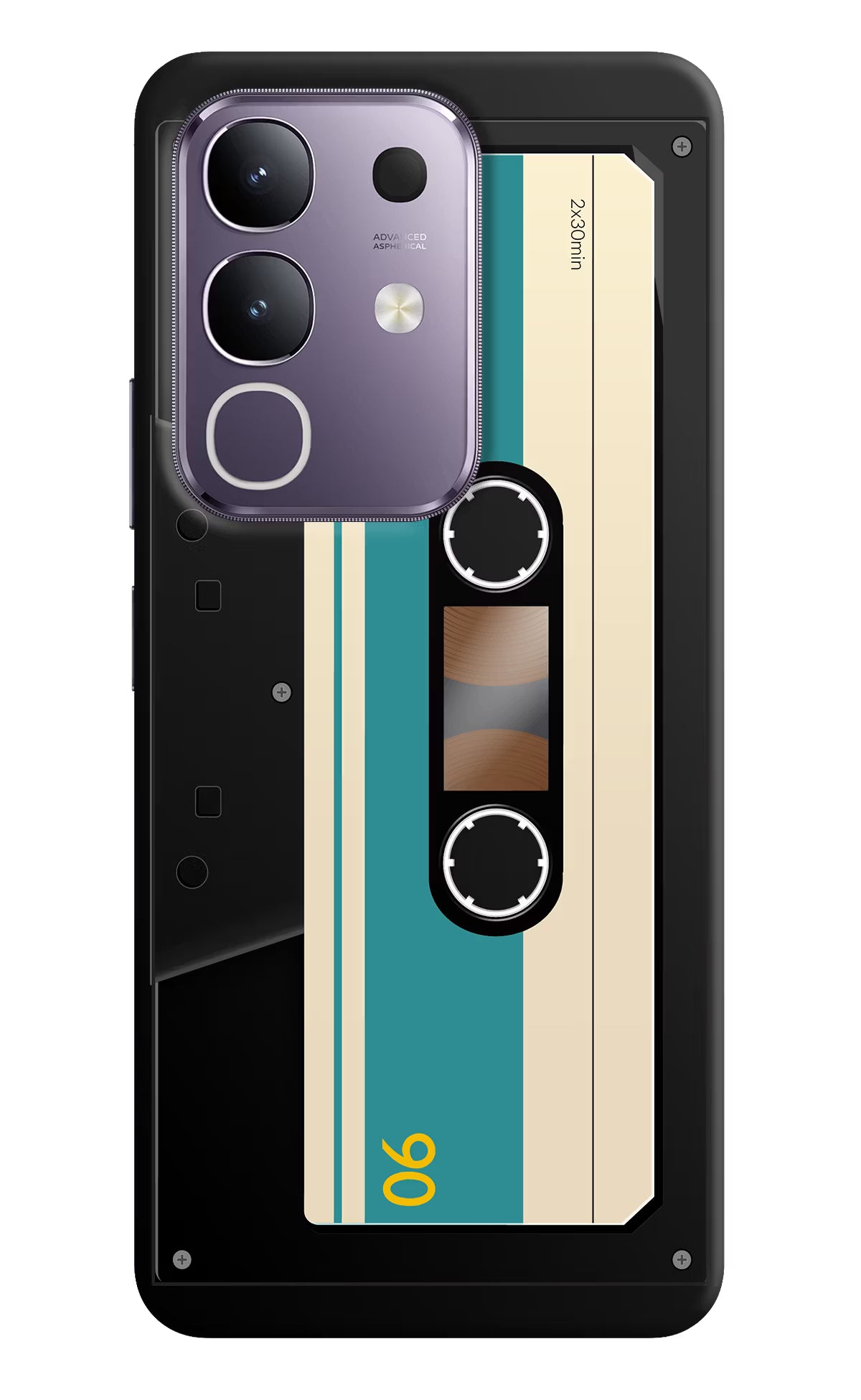 Cassette Vivo T4x 5G Hard Case Back Cover by Casekaro