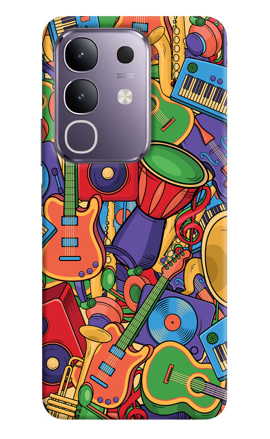 Music Instrument Doodle Vivo T4x 5G Hard Case Back Cover by Casekaro