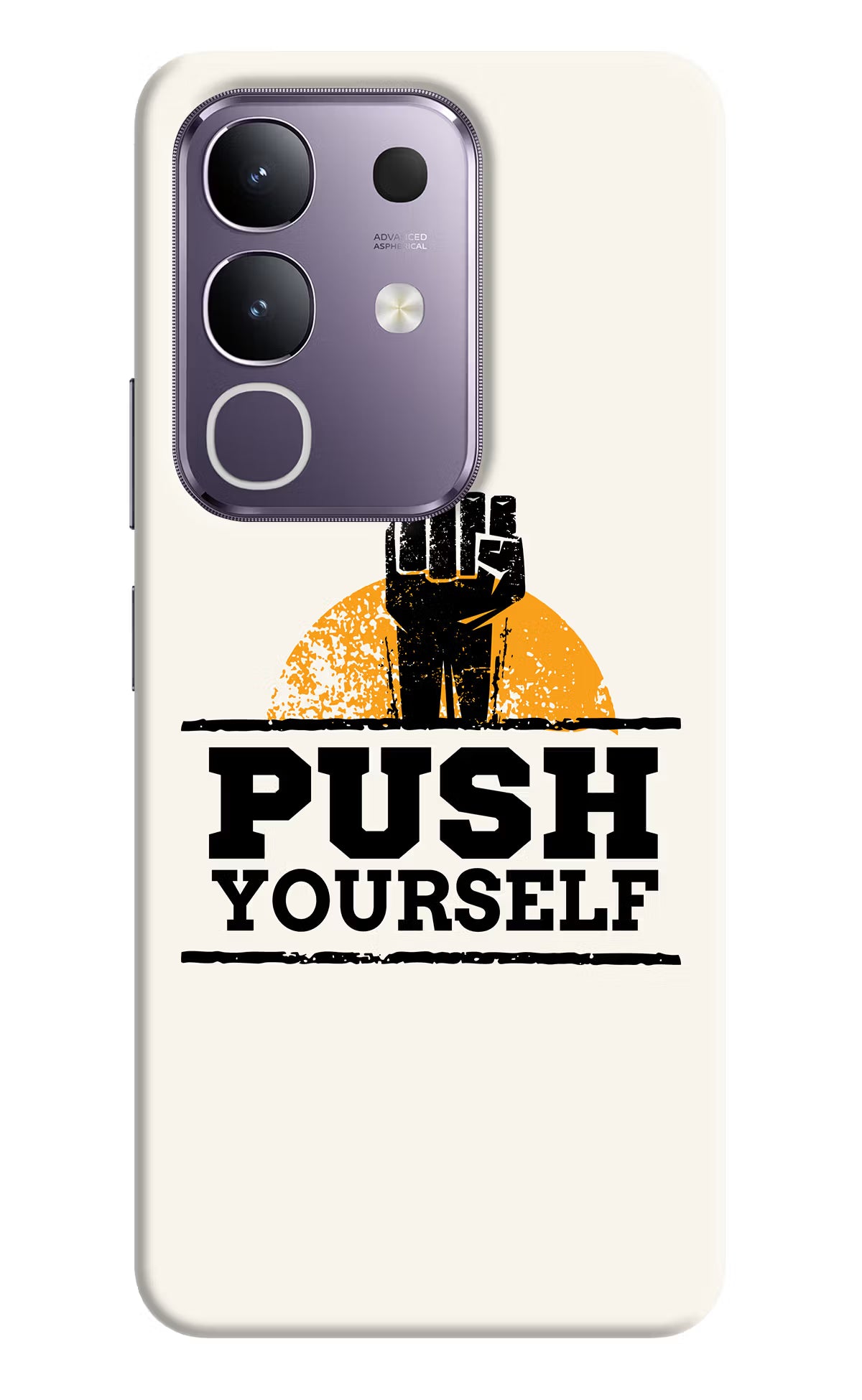 Push Yourself Vivo T4x 5G Hard Case Back Cover by Casekaro
