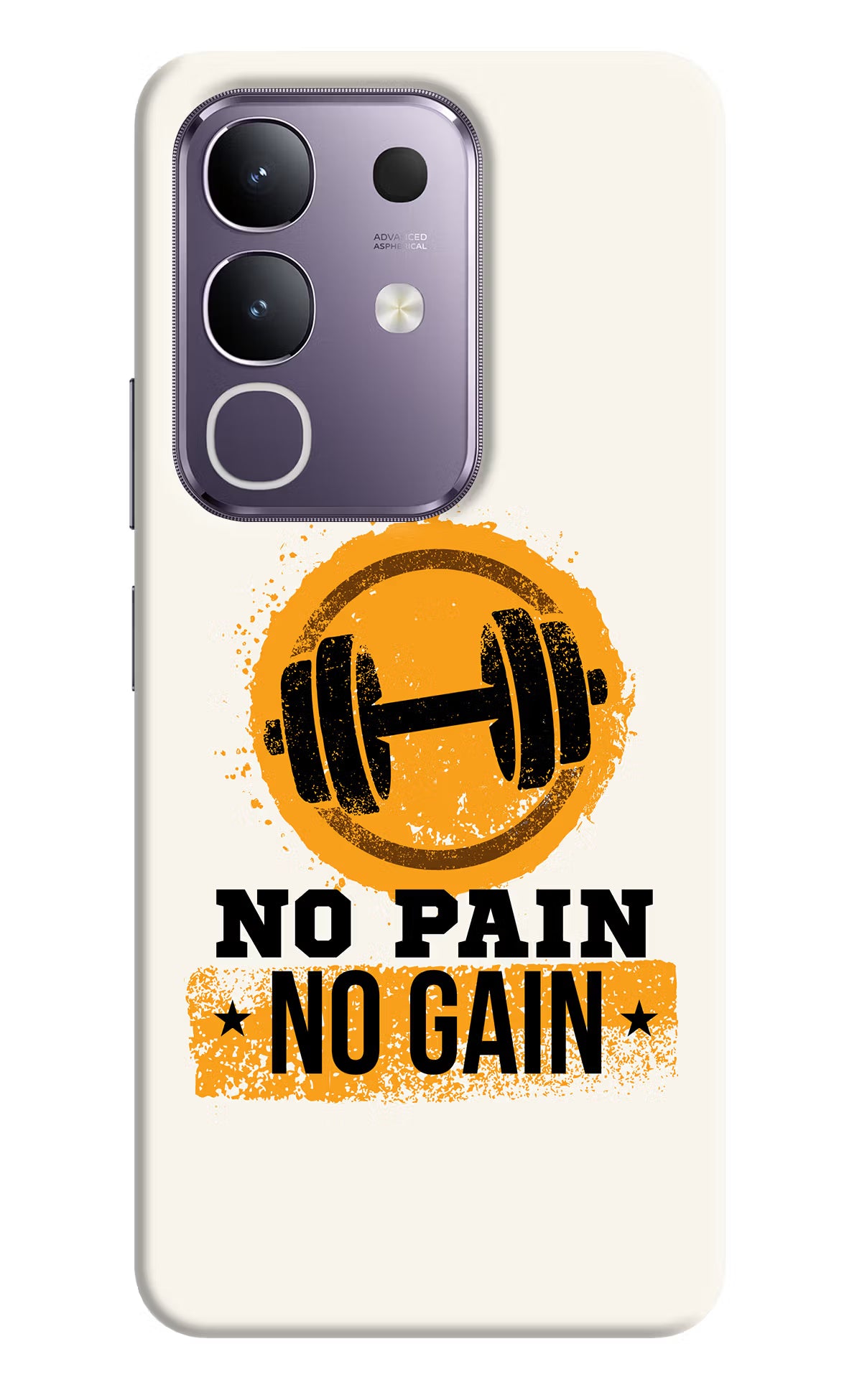 No Pain No Gain Vivo T4x 5G Hard Case Back Cover by Casekaro