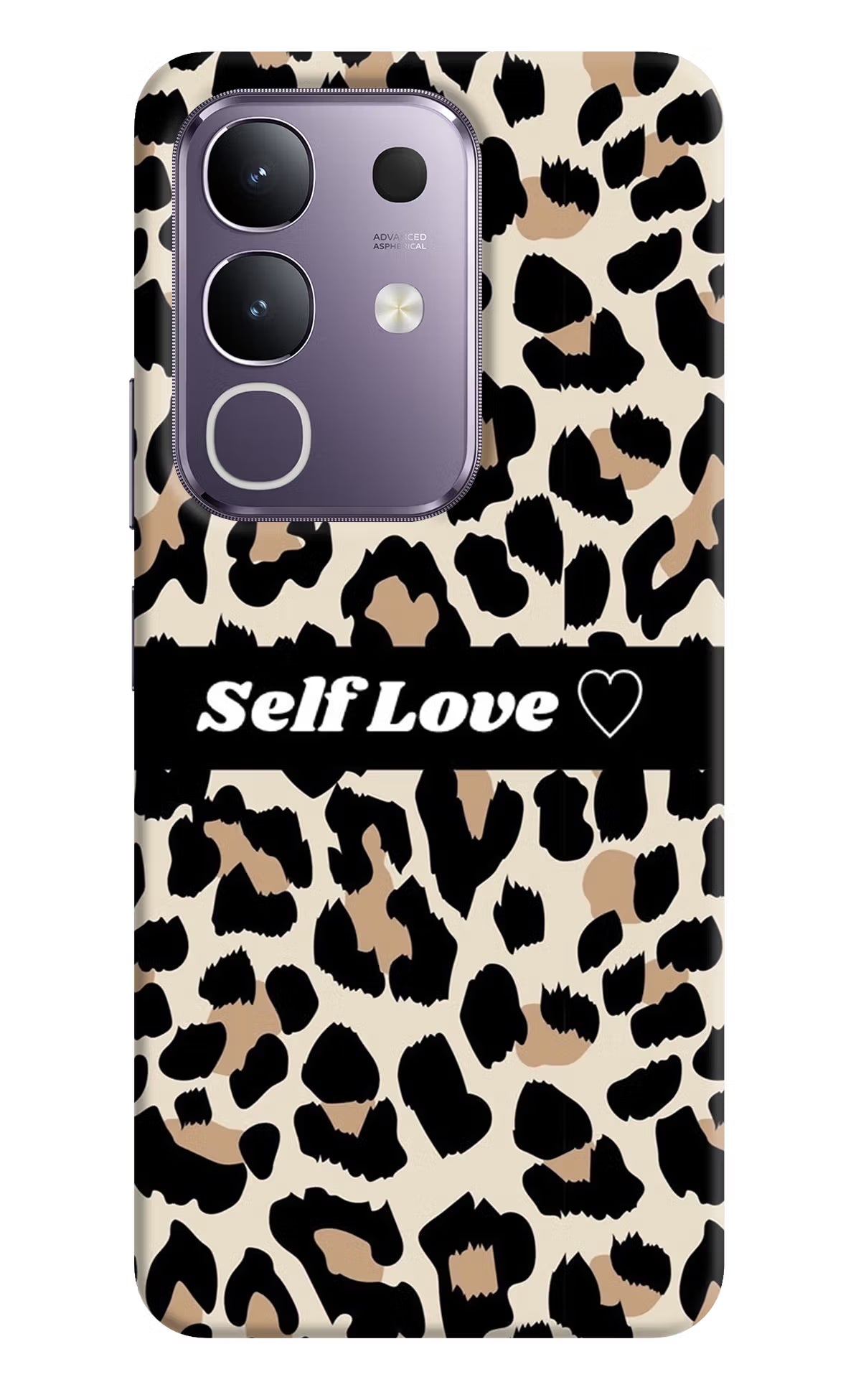 Leopard Print Self Love Vivo T4x 5G Hard Case Back Cover by Casekaro