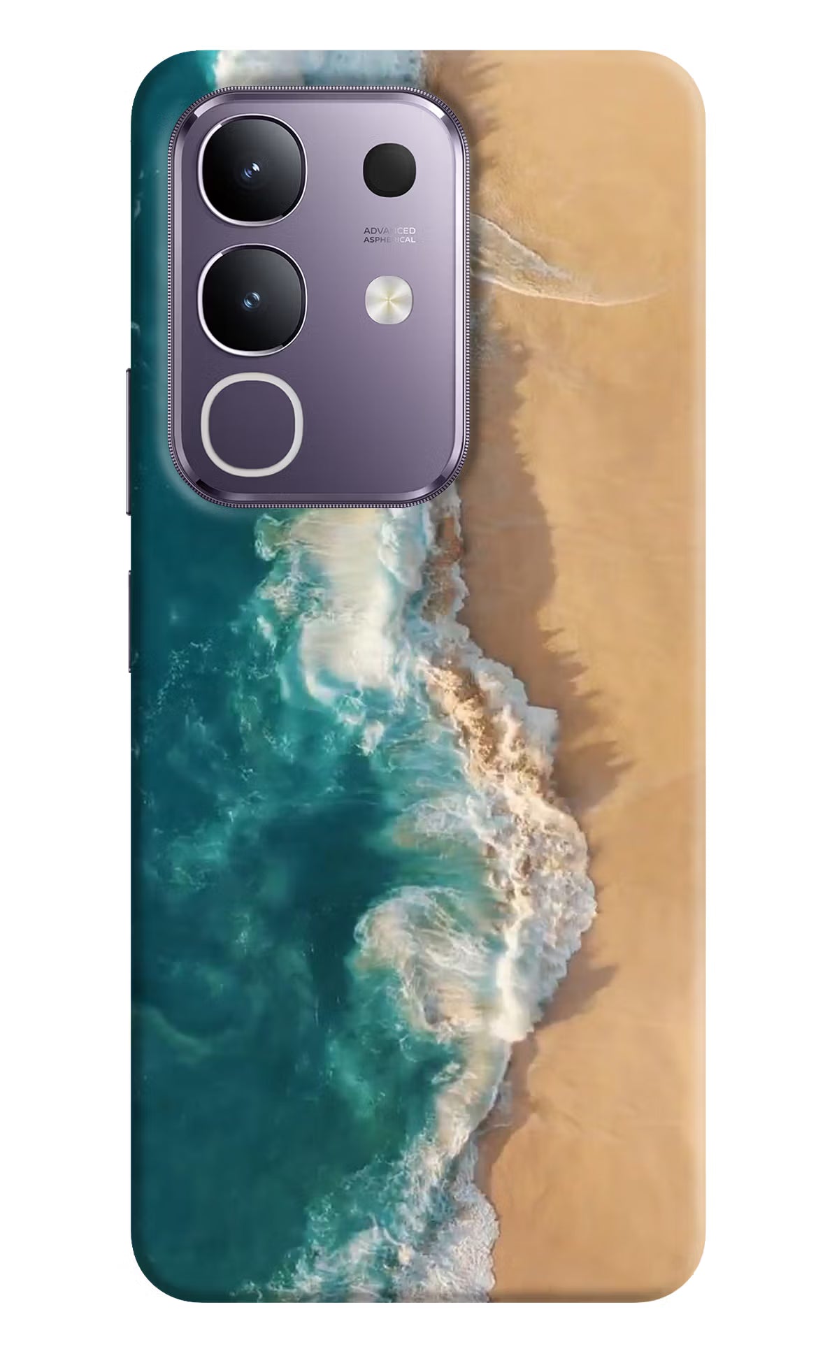 Ocean Beach Vivo T4x 5G Hard Case Back Cover by Casekaro