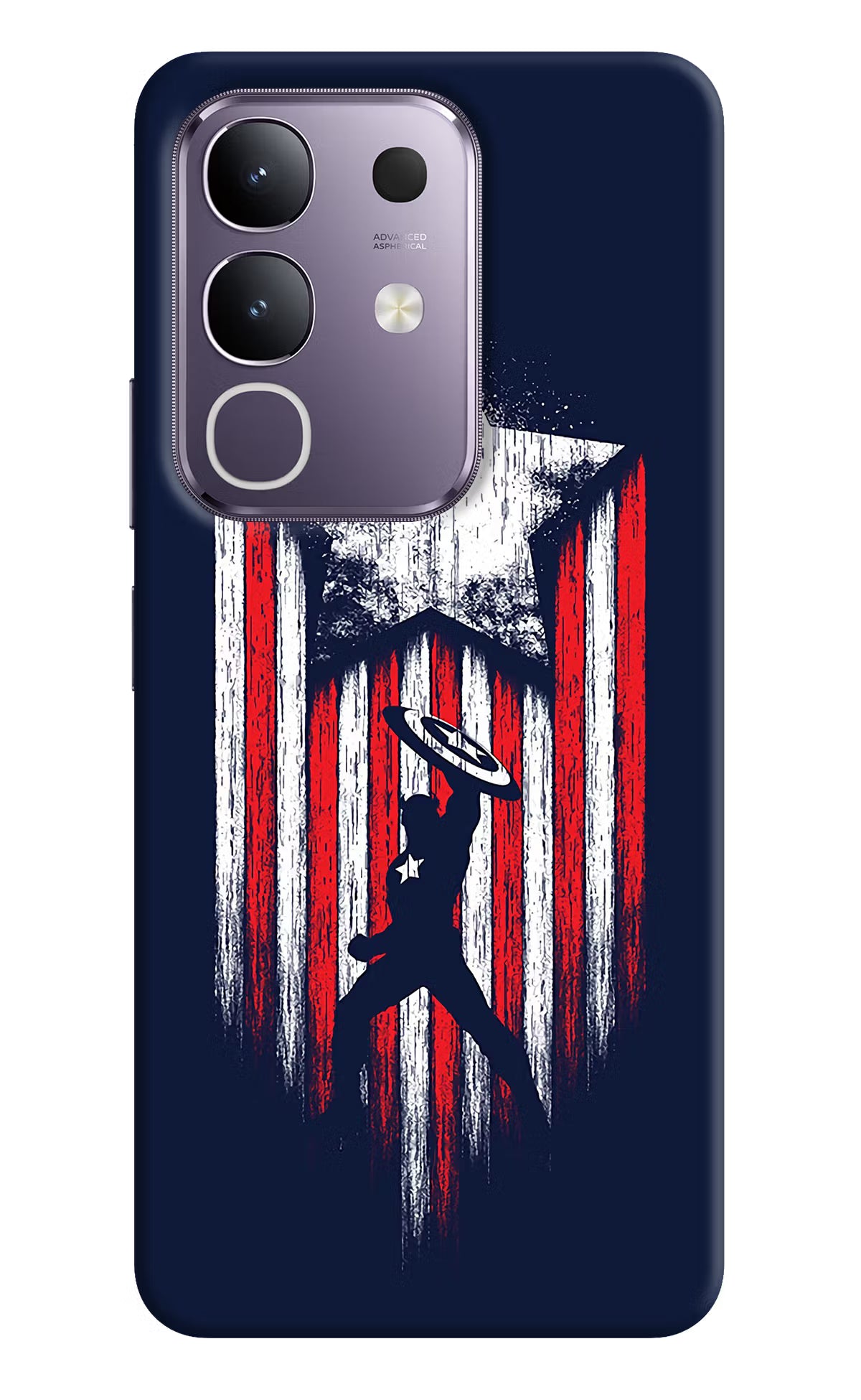 Captain America Marvel Art Vivo T4x 5G Hard Case Back Cover by Casekaro