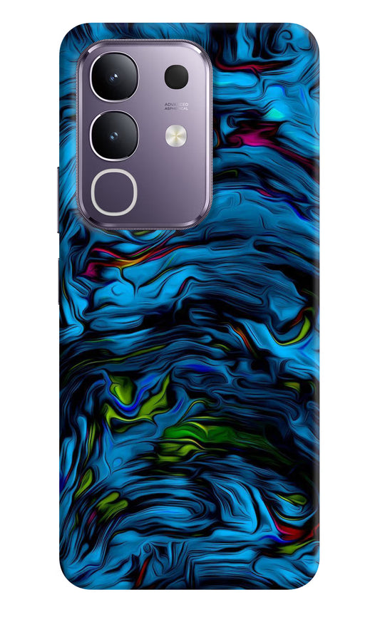 Dark Blue Abstract Vivo T4x 5G Hard Case Back Cover by Casekaro