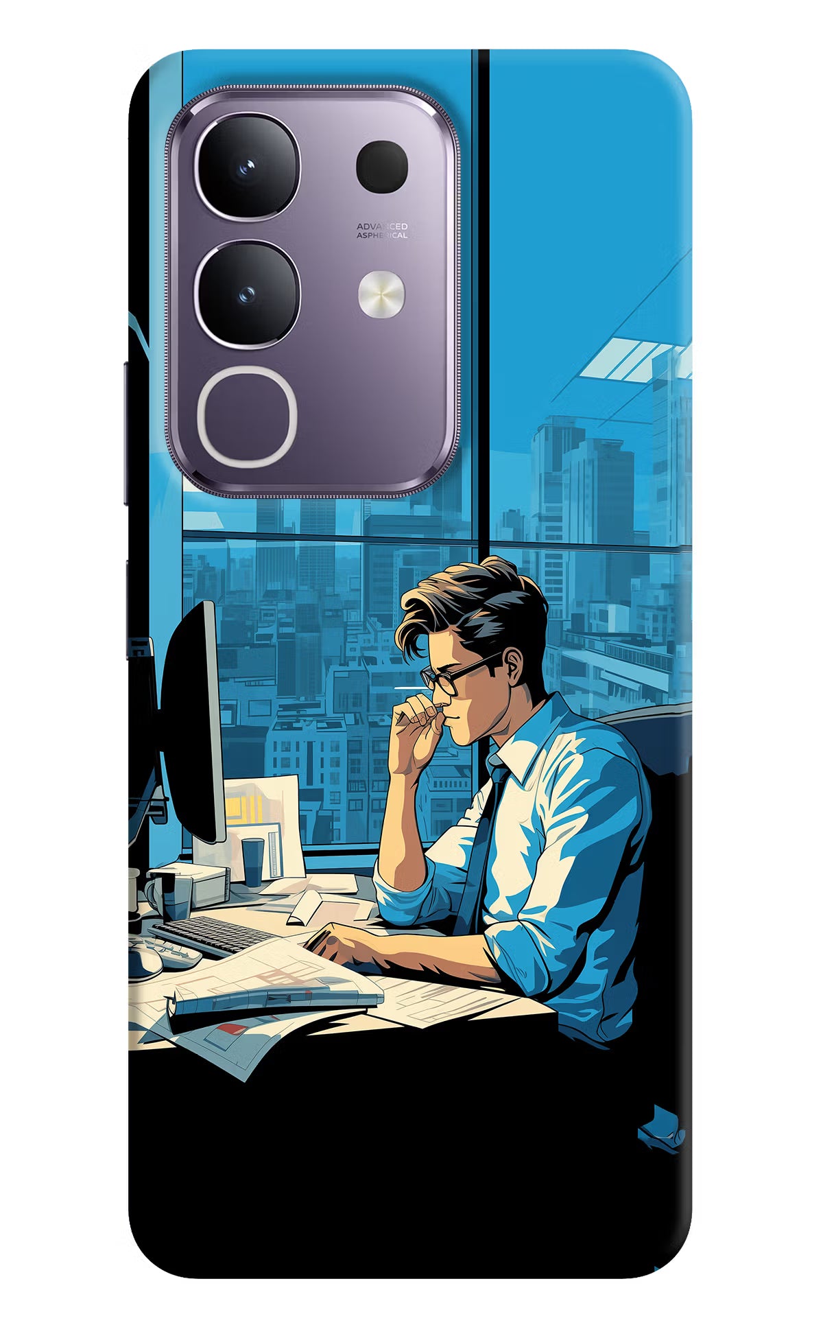 Focused Hustler (AI Generated) Vivo T4x 5G Hard Case Back Cover by Casekaro