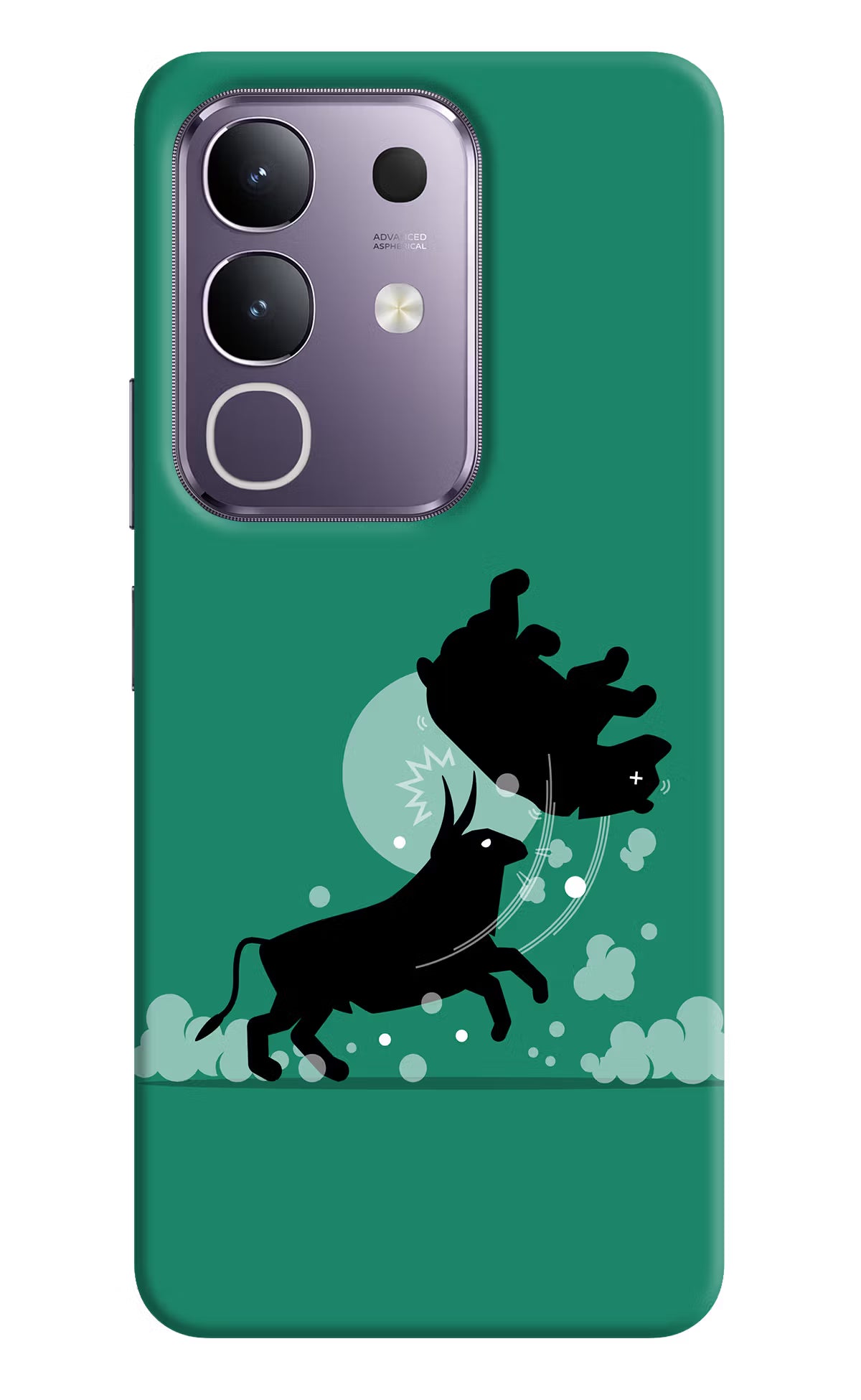 Bull Conqueror Vivo T4x 5G Hard Case Back Cover by Casekaro