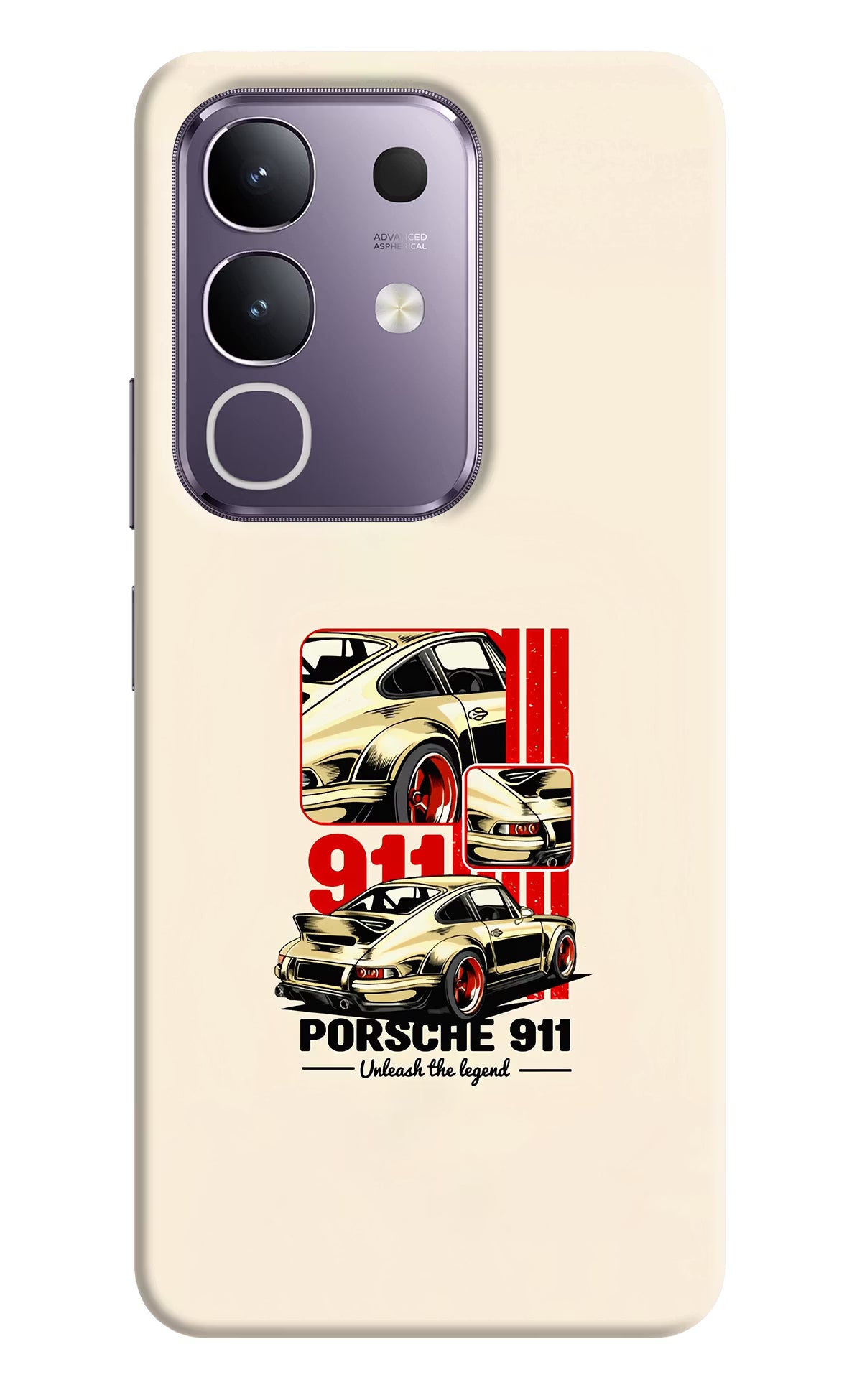 Classic Porsche 911 Vivo T4x 5G Hard Case Back Cover by Casekaro