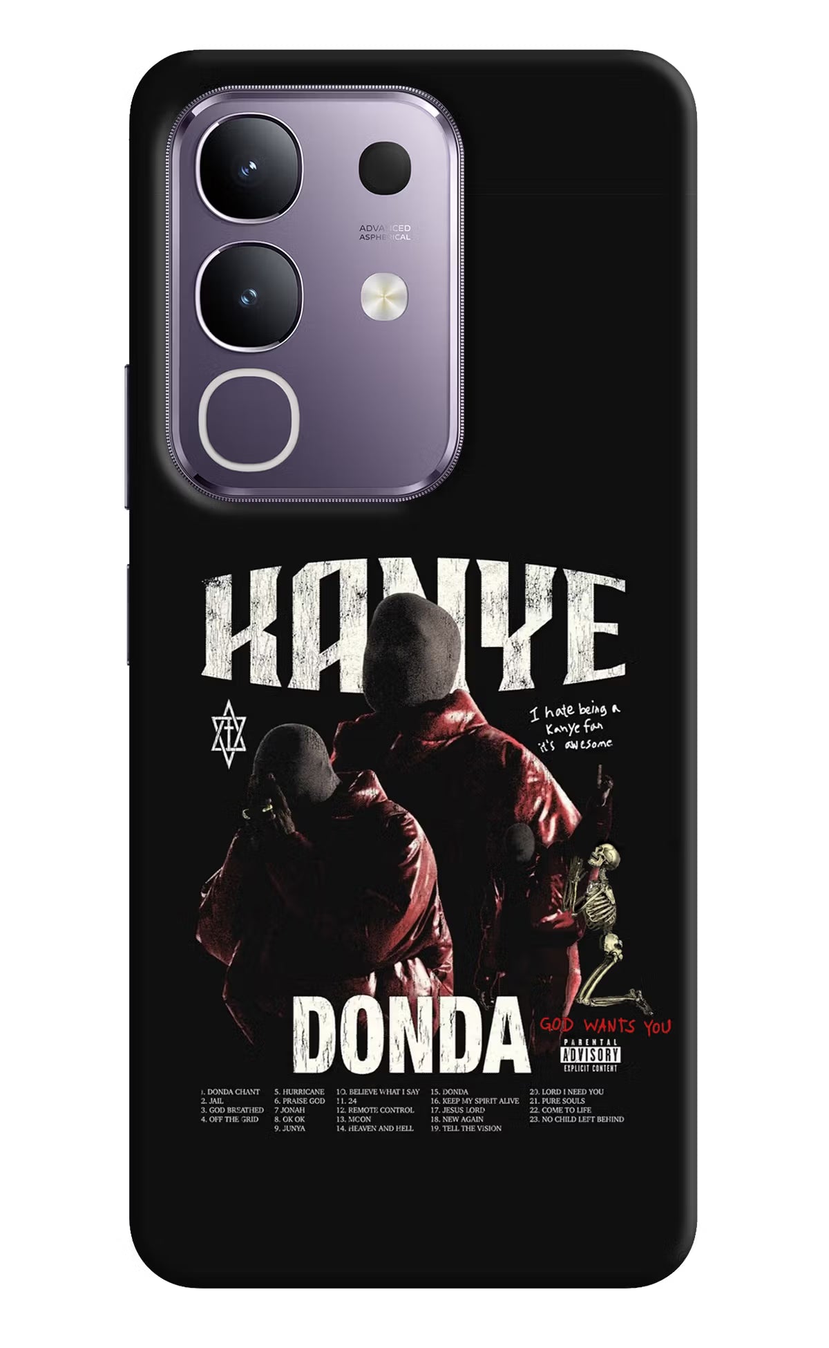 Donda Kanye West Vivo T4x 5G Hard Case Back Cover by Casekaro