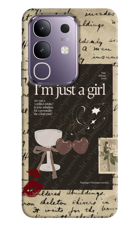 I am just a girl Vivo T4x 5G Back Cover
