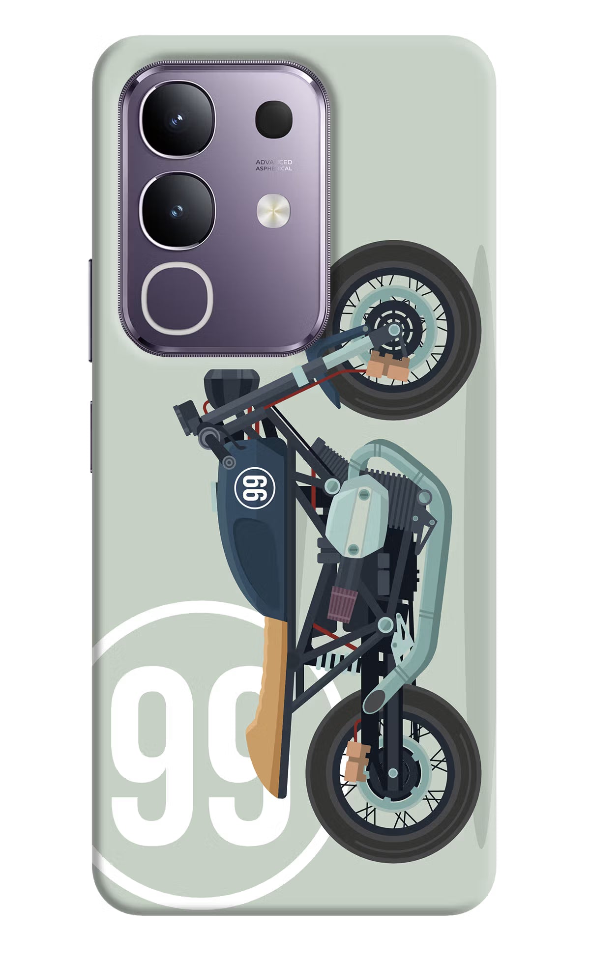 Classic Cafe Racer 99 Vivo T4x 5G Hard Case Back Cover by Casekaro