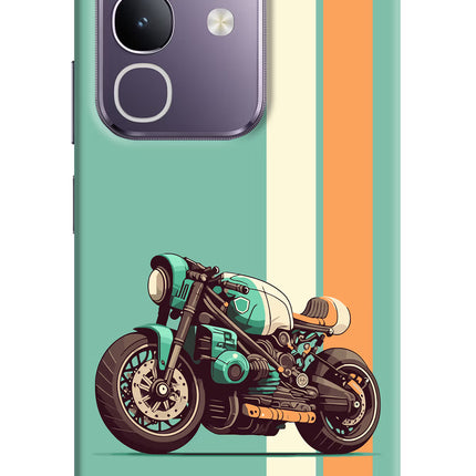 Striped Moto Drift Vivo T4x 5G Hard Case Back Cover by Casekaro