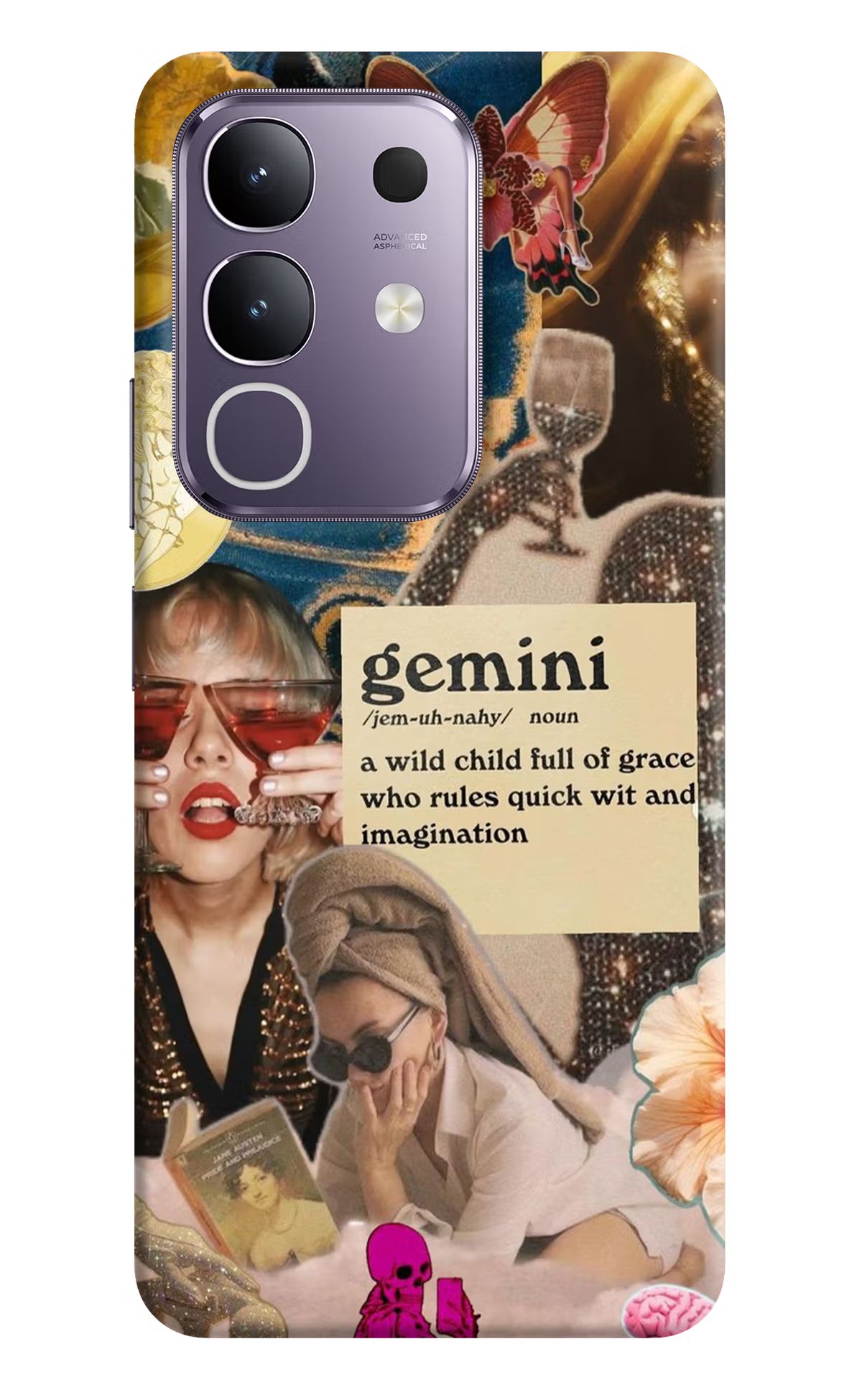 Gemini Zodiac Vivo T4x 5G Hard Case Back Cover by Casekaro