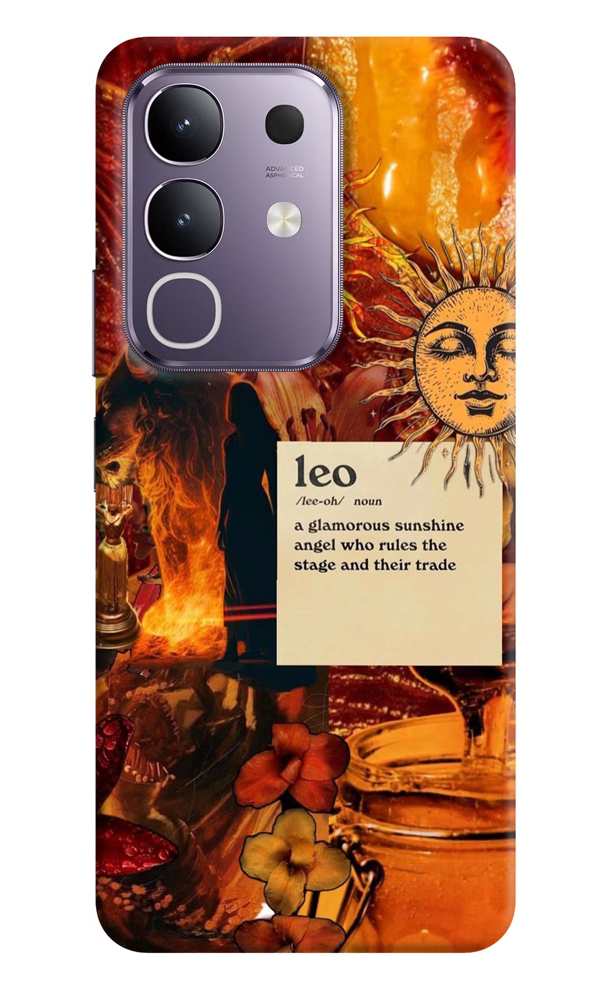 Leo Zodiac Vivo T4x 5G Hard Case Back Cover by Casekaro