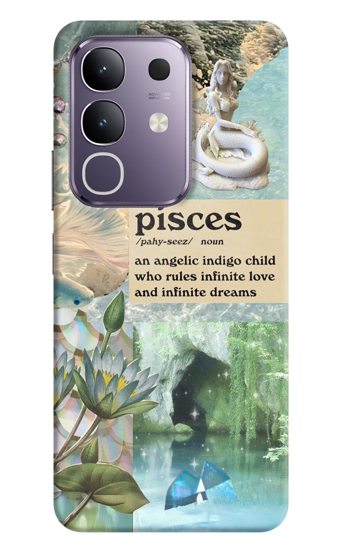Pisces Zodiac Vivo T4x 5G Hard Case Back Cover by Casekaro