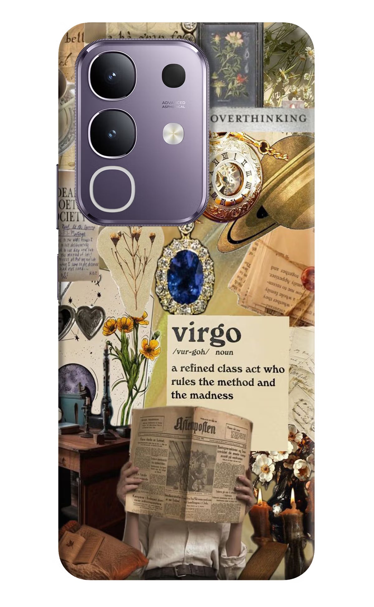 Virgo Zodiac Vivo T4x 5G Hard Case Back Cover by Casekaro