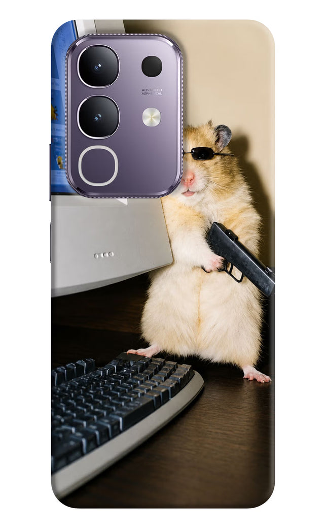 Hacker Hamster Vivo T4x 5G Hard Case Back Cover by Casekaro