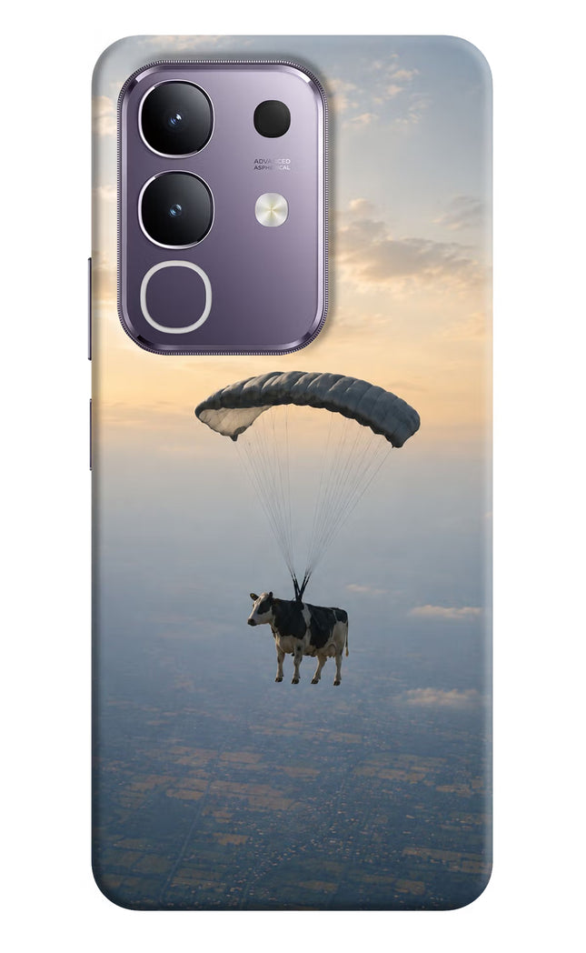 Skydiving Cow Vivo T4x 5G Hard Case Back Cover by Casekaro