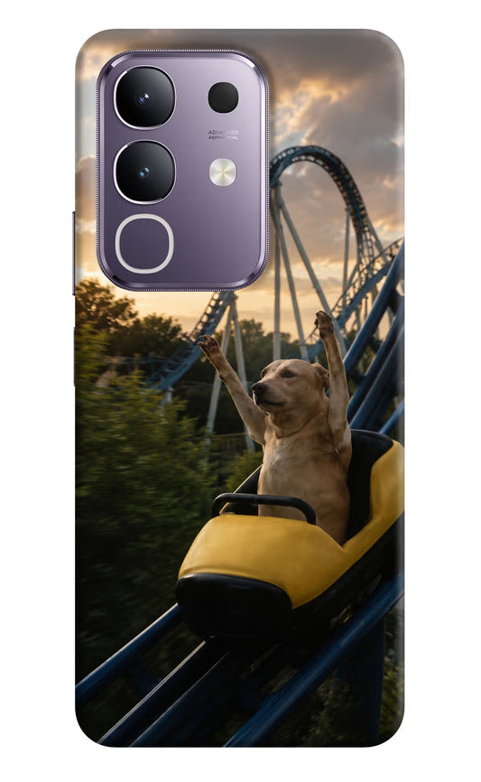 Rollercoaster Dog Vivo T4x 5G Hard Case Back Cover by Casekaro