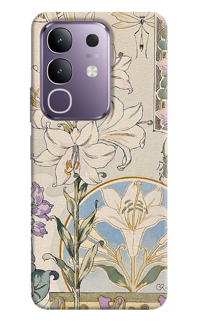 White Lily Vivo T4x 5G Hard Case Back Cover by Casekaro