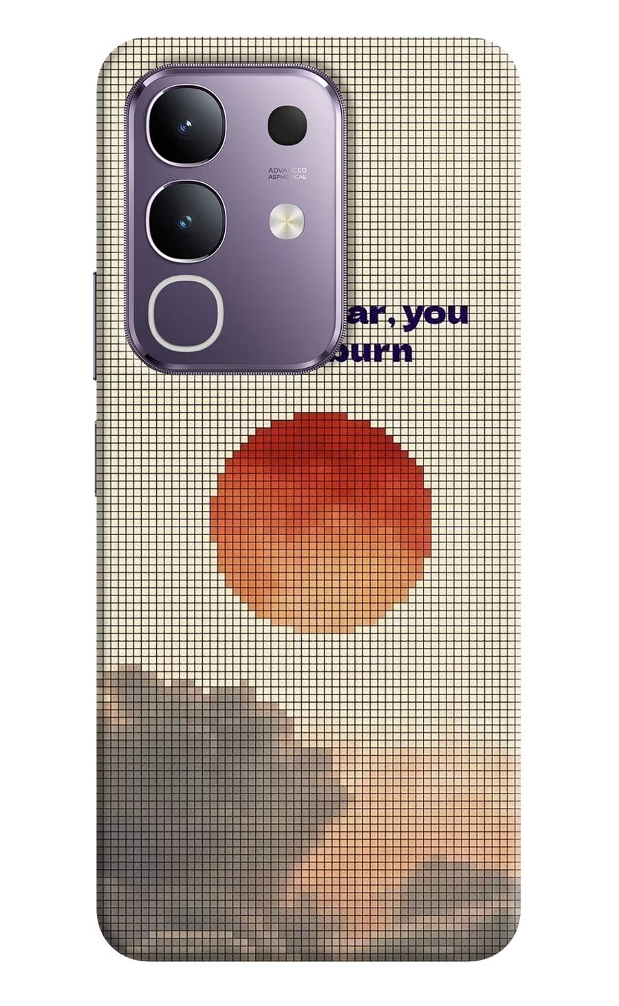Pixel Sun Vivo T4x 5G Back Cover, Hard case