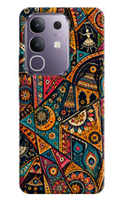Folk Print Vivo T4x 5G Hard Case Back Cover by Casekaro