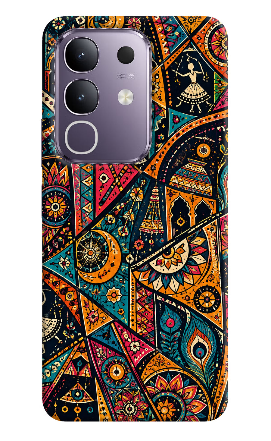 Folk Print Vivo T4x 5G Back Cover, Hard case