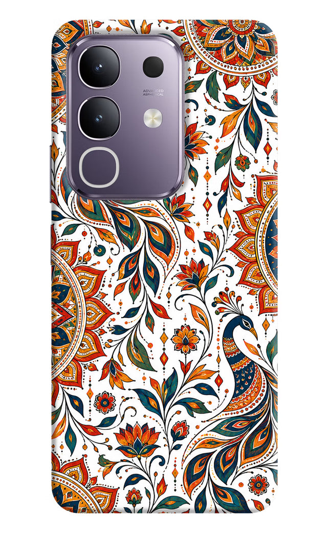 White Mayura Vivo T4x 5G Hard Case Back Cover by Casekaro