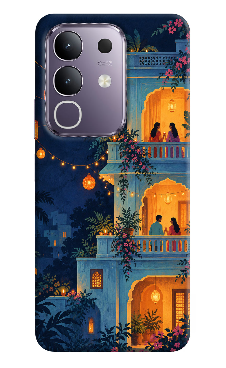 Balcony Glow Vivo T4x 5G Back Cover, Hard case