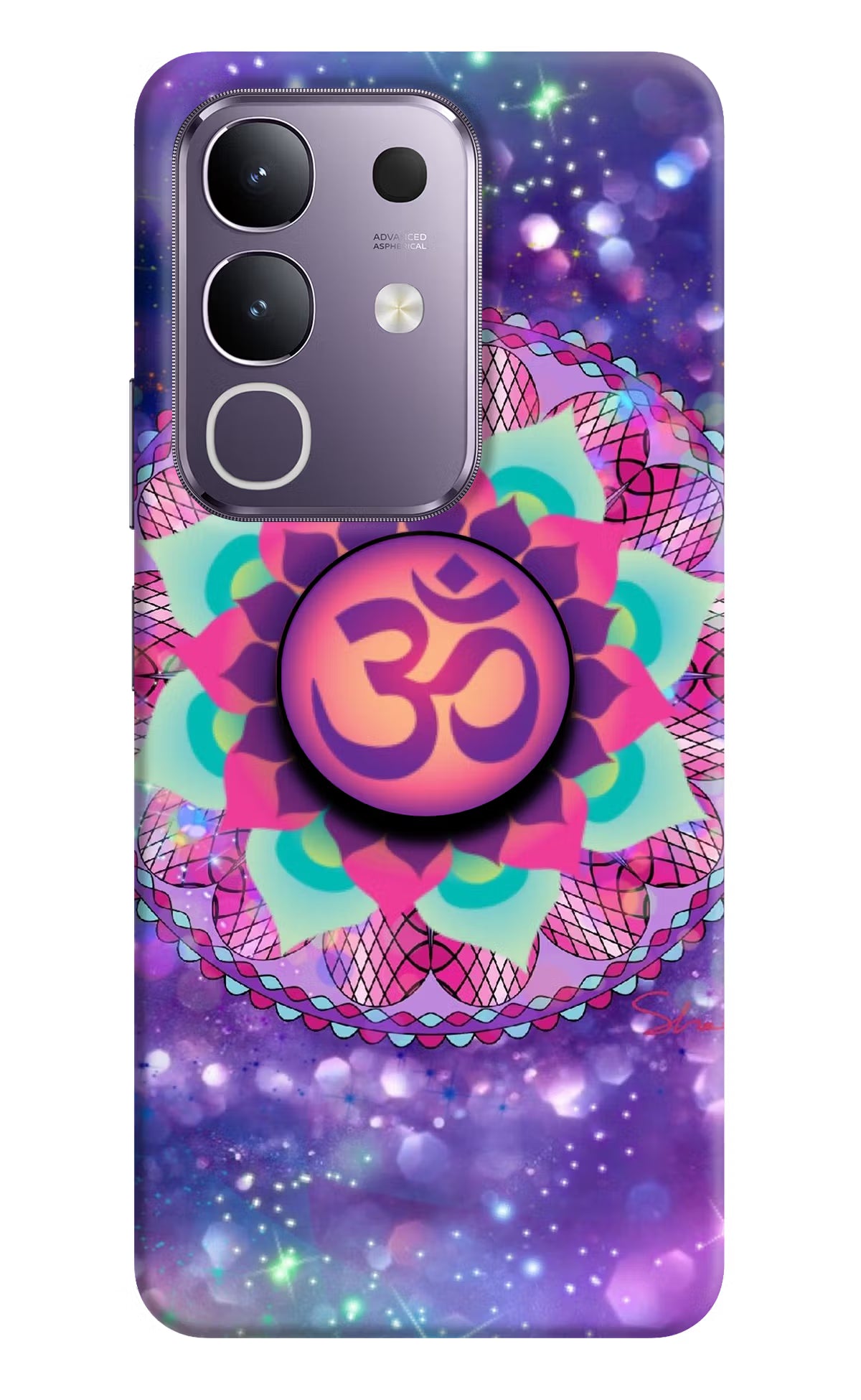 Om Purple Vivo T4x 5G Pop Case by Casekaro