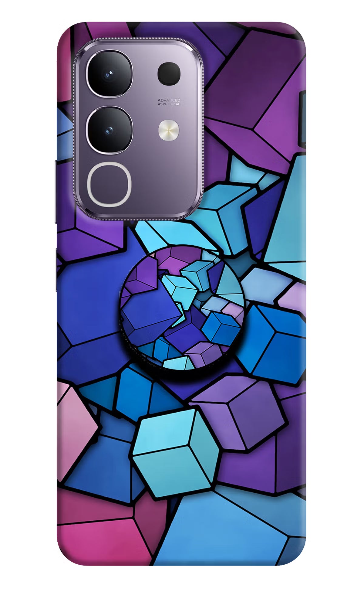 Cubic Abstract Vivo T4x 5G Pop Case by Casekaro