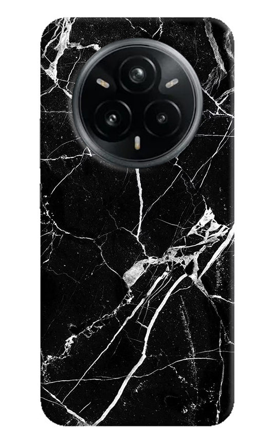 Black Marble Pattern Realme 14 Pro Plus 5G Hard Case Back Cover by Casekaro