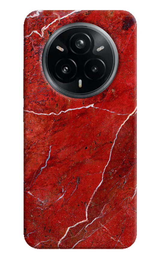 Red Marble Design Realme 14 Pro Plus 5G Hard Case Back Cover by Casekaro