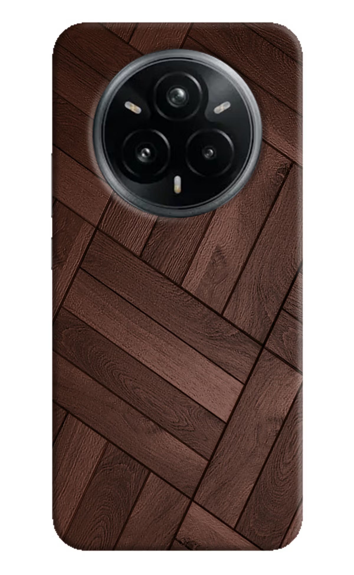 Wooden Texture Design Realme 14 Pro Plus 5G Hard Case Back Cover by Casekaro