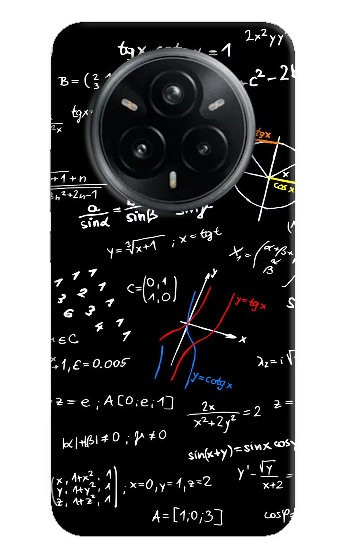 Mathematics Formula Realme 14 Pro Plus 5G Hard Case Back Cover by Casekaro
