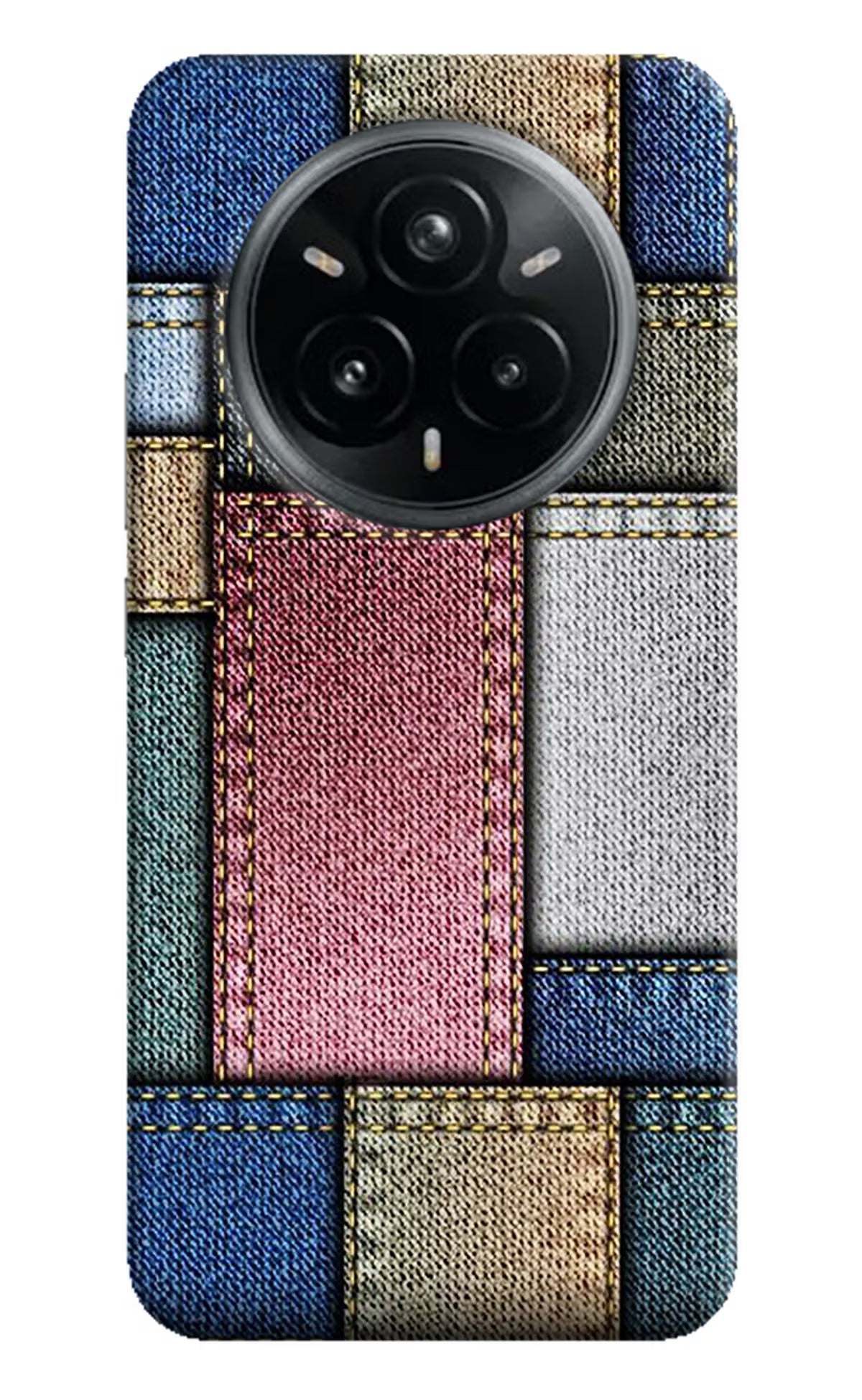 Multicolor Jeans Realme 14 Pro Plus 5G Hard Case Back Cover by Casekaro