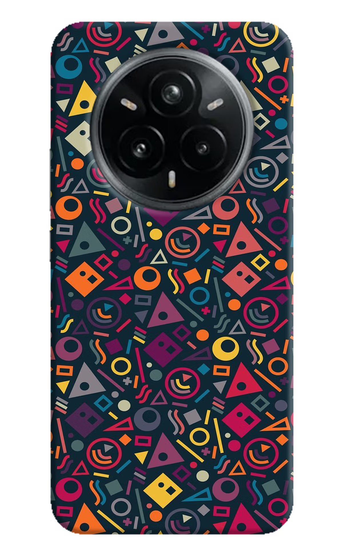 Geometric Abstract Realme 14 Pro Plus 5G Hard Case Back Cover by Casekaro
