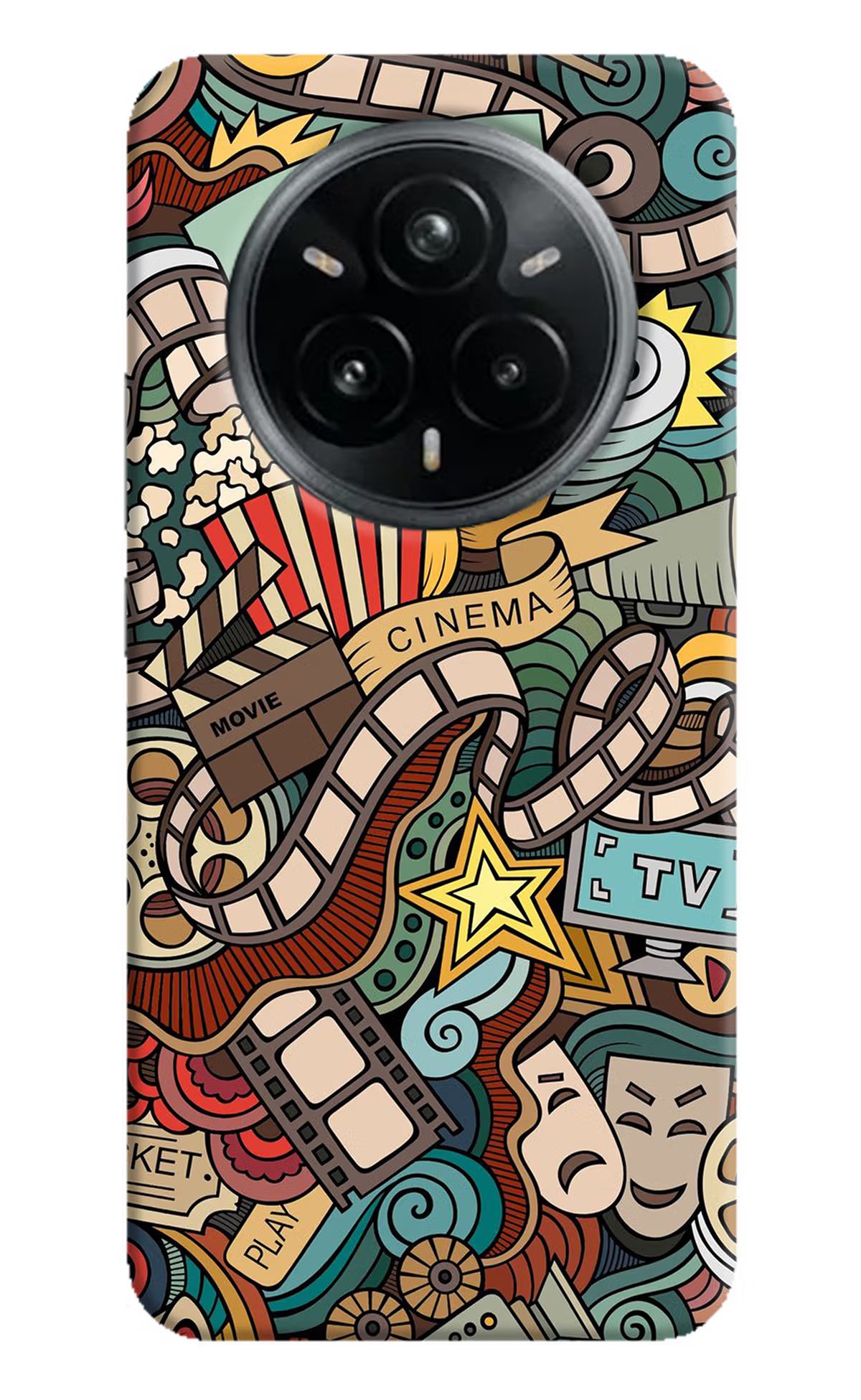 Cinema Abstract Realme 14 Pro Plus 5G Hard Case Back Cover by Casekaro