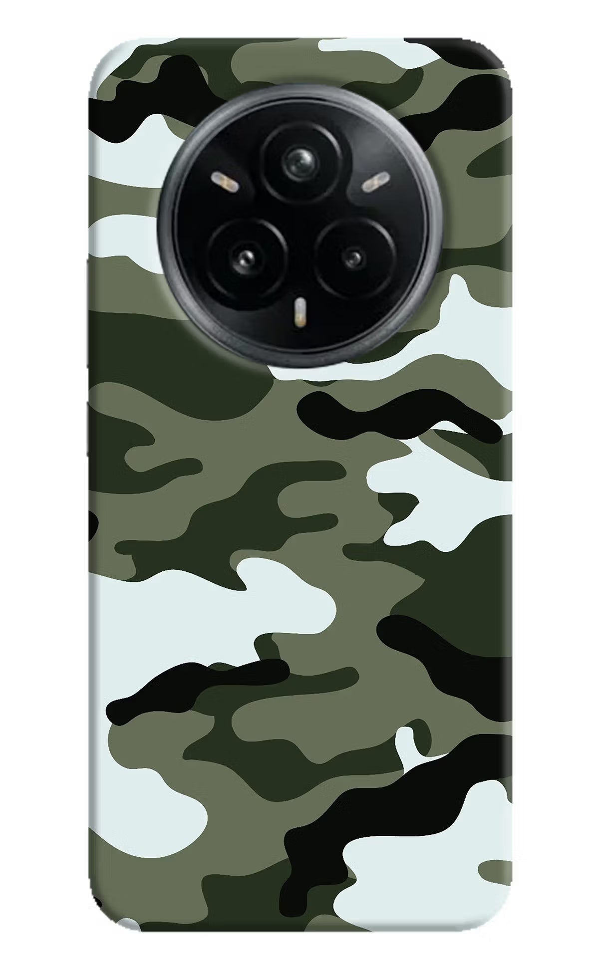 Camouflage Realme 14 Pro Plus 5G Hard Case Back Cover by Casekaro